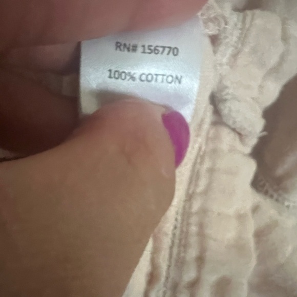 Apricot Floral Embroidery Short Sleeve
V Neck Blouse ROOLEE SIZE SMALL - Picture 3 of 6